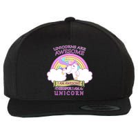 Unicorns Are Awesome Therefor I Am S Unicorn Wool Snapback Cap