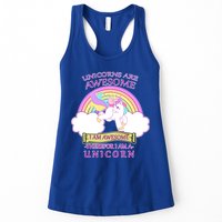 Unicorns Are Awesome Therefor I Am S Unicorn Womens Tank Top