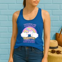 Unicorns Are Awesome Therefor I Am S Unicorn Womens Tank Top