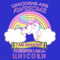 Unicorns Are Awesome Therefor I Am S Unicorn Toddler Hoodie