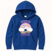 Unicorns Are Awesome Therefor I Am S Unicorn Kids Hoodie