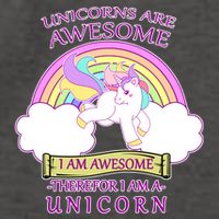 Unicorns Are Awesome Therefor I Am S Unicorn Vector Backpack