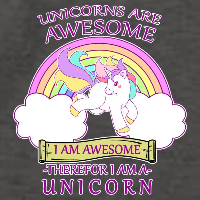 Unicorns Are Awesome Therefor I Am S Unicorn Vector Backpack