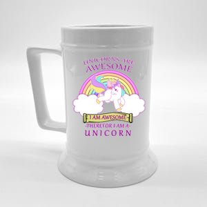 Unicorns Are Awesome Therefor I Am S Unicorn Beer Stein