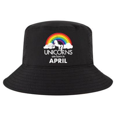 Unicorns Are Born In April Cool Comfort Performance Bucket Hat