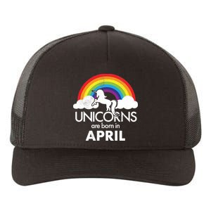 Unicorns Are Born in April Yupoong Adult 5-Panel Trucker Hat