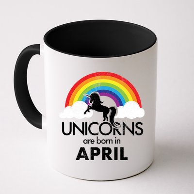 Unicorns Are Born in April Mug