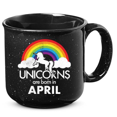 Unicorns Are Born in April 15oz Campfire Ceramic Mug