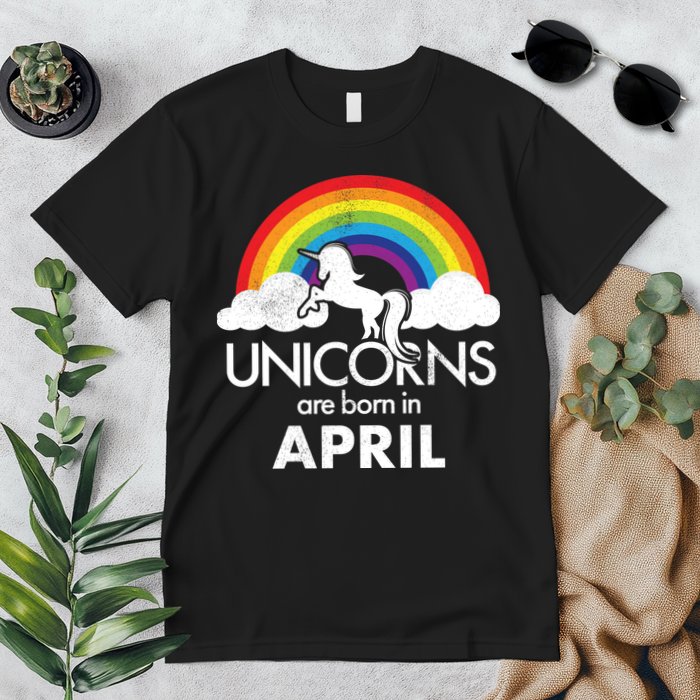Unicorns Are Born in April Premium T-Shirt