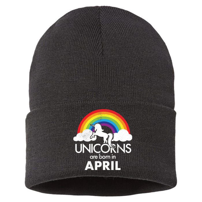 Unicorns Are Born in April Sustainable Knit Beanie