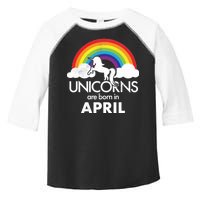 Unicorns Are Born in April Toddler Fine Jersey T-Shirt