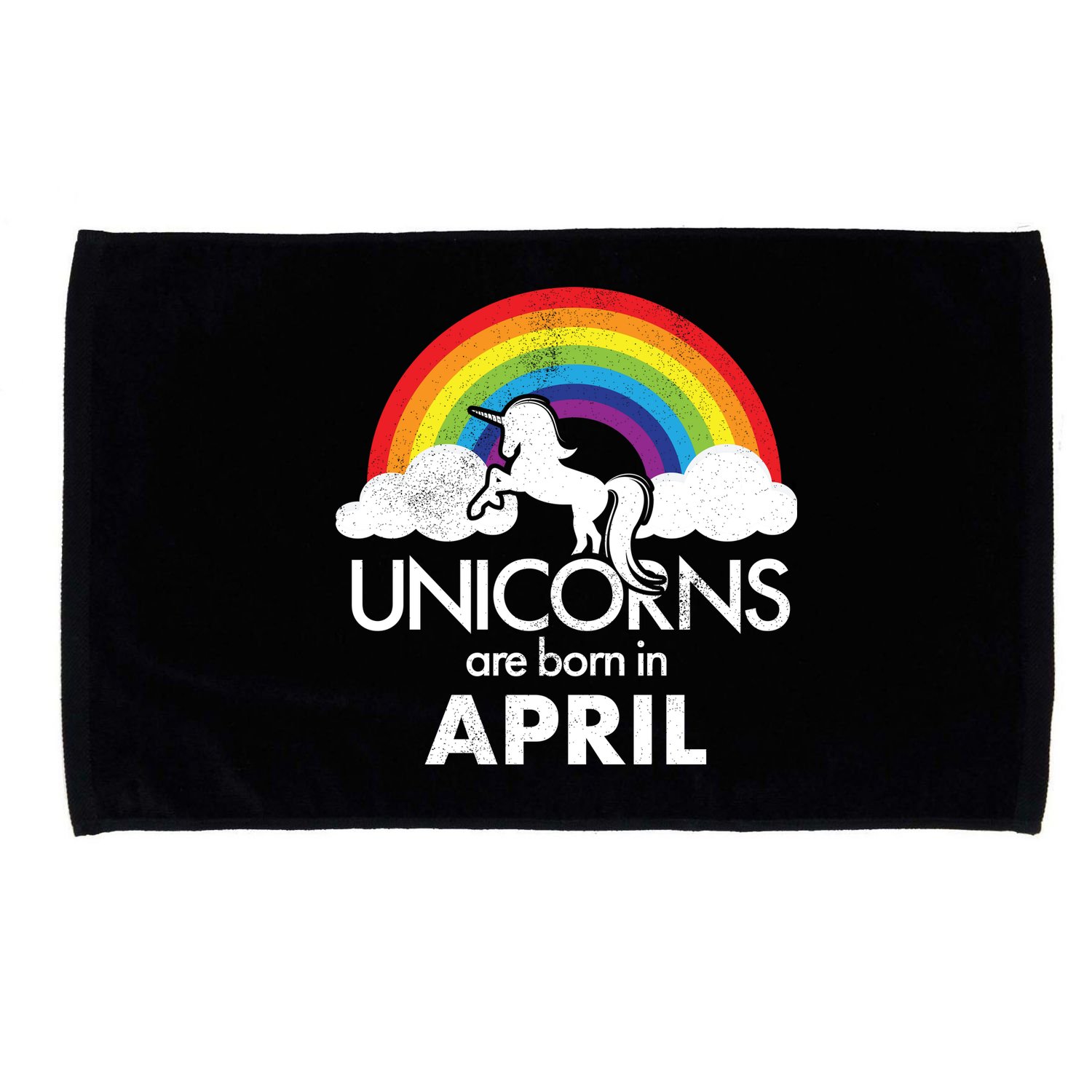 Unicorns Are Born in April Microfiber Hand Towel