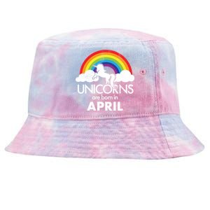 Unicorns Are Born in April Tie-Dyed Bucket Hat