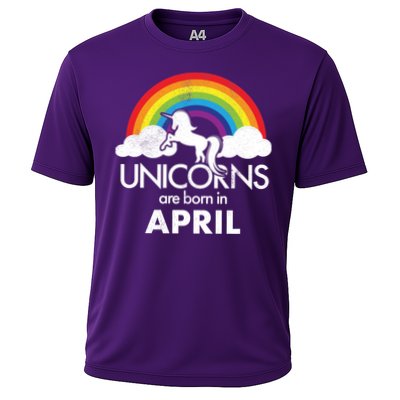 Unicorns Are Born In April Performance Shirt
