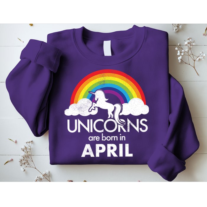 Unicorns Are Born In April Sweatshirt