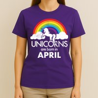 Unicorns Are Born In April T-Shirt