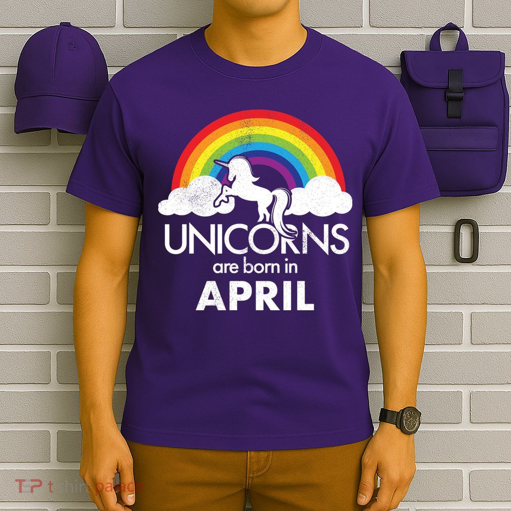 Unicorns Are Born In April T-Shirt