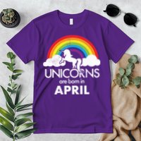 Unicorns Are Born In April Premium T-Shirt