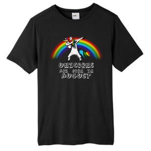 Unicorns are Born in August Birthday Tall Fusion ChromaSoft Performance T-Shirt