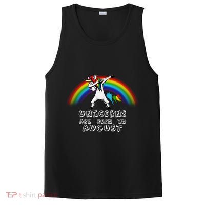 Unicorns are Born in August Birthday PosiCharge Competitor Tank