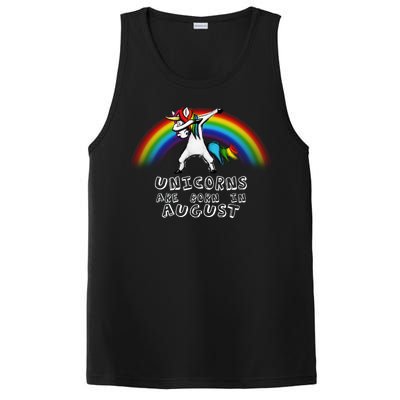 Unicorns are Born in August Birthday PosiCharge Competitor Tank