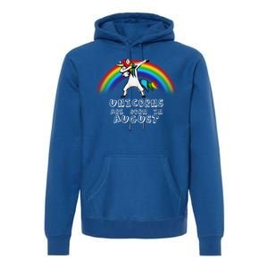 Unicorns are Born in August Birthday Premium Hoodie