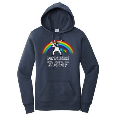 Unicorns are Born in August Birthday Women's Pullover Hoodie