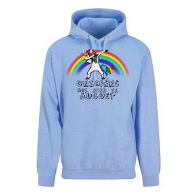 Unicorns are Born in August Birthday Unisex Surf Hoodie