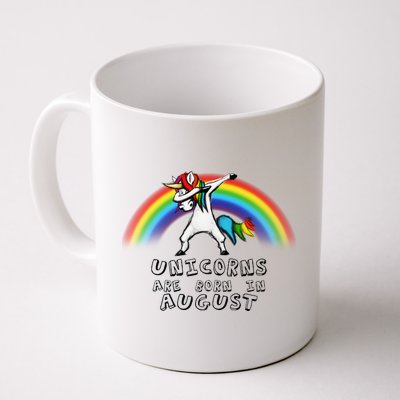 Unicorns are Born in August Birthday Coffee Mug