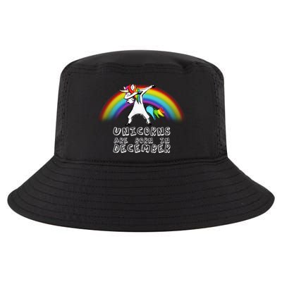Unicorns Are Born In December Cool Comfort Performance Bucket Hat