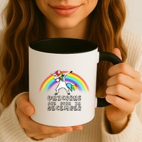 Unicorns Are Born In December Mug