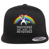Unicorns Are Born In December Flatbill Hat