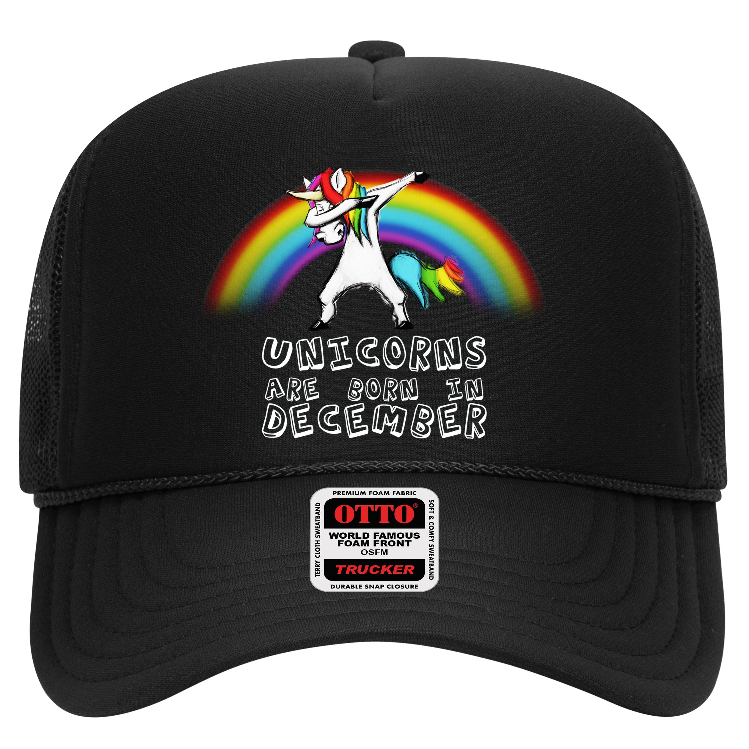 Unicorns Are Born In December Hat