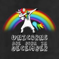Unicorns Are Born In December Hat