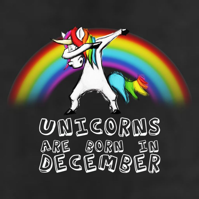 Unicorns Are Born In December Hat