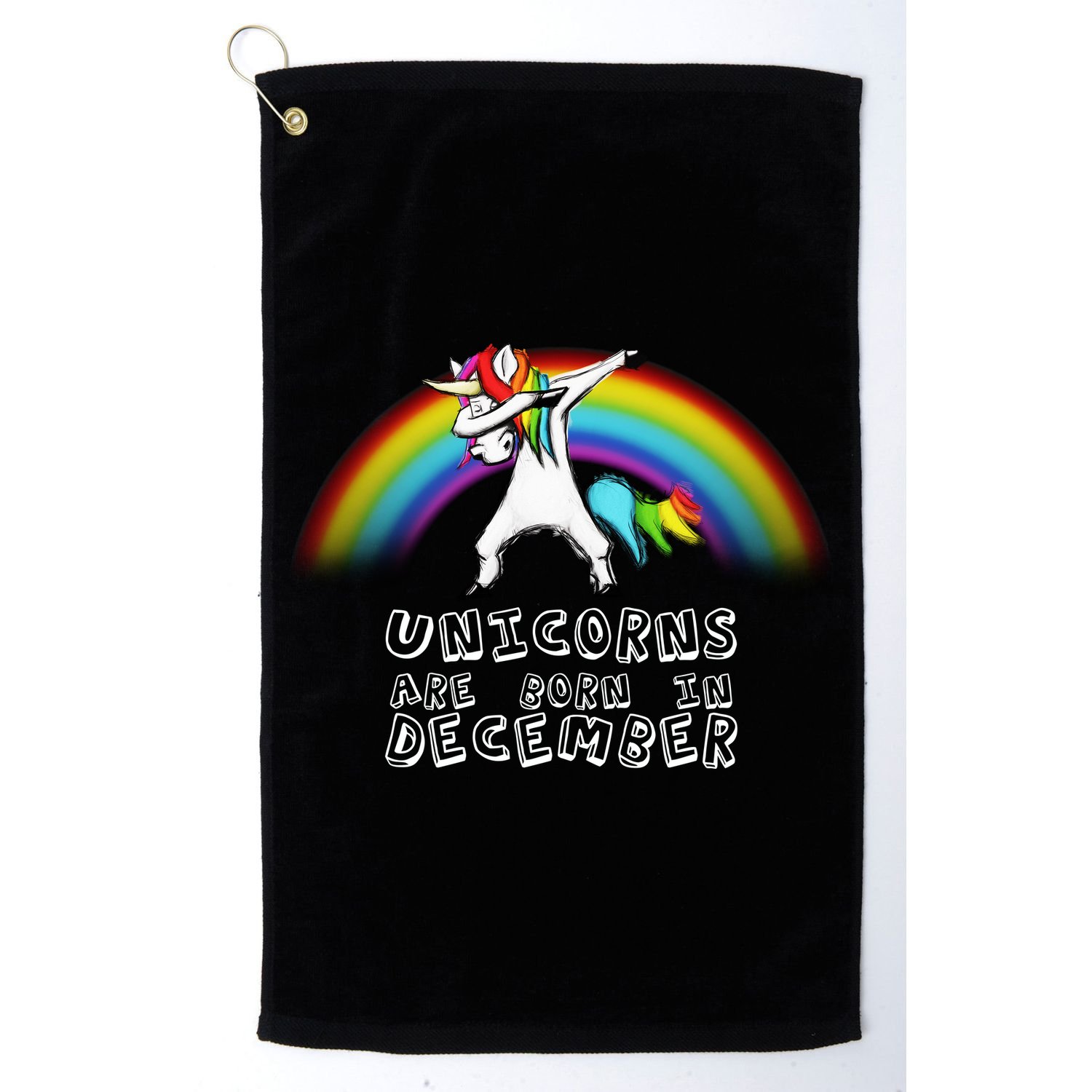 Unicorns Are Born In December Golf Towel
