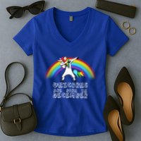 Unicorns Are Born In December Women's V-Neck T-Shirt