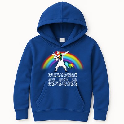 Unicorns Are Born In December Kids Hoodie