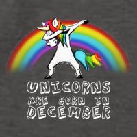 Unicorns Are Born In December Vector Backpack
