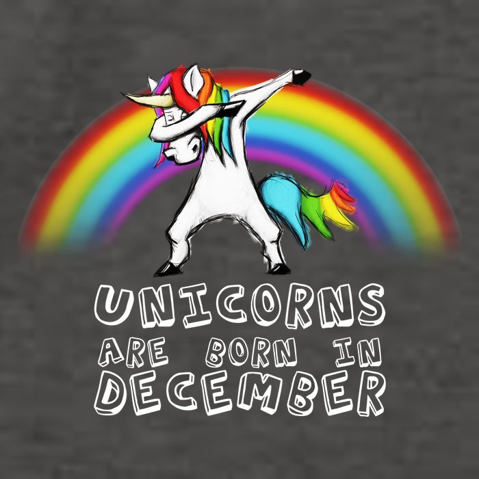 Unicorns Are Born In December Vector Backpack