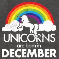 Unicorns Are Born In December Rainbow Retro Vector Backpack