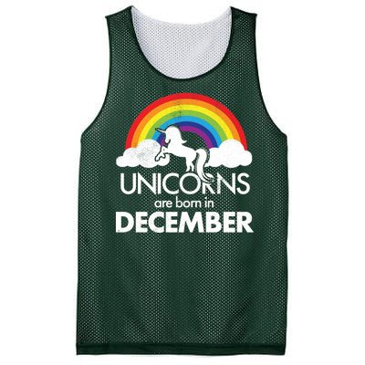 Unicorns Are Born In December Rainbow Retro Mesh Reversible Basketball Jersey Tank