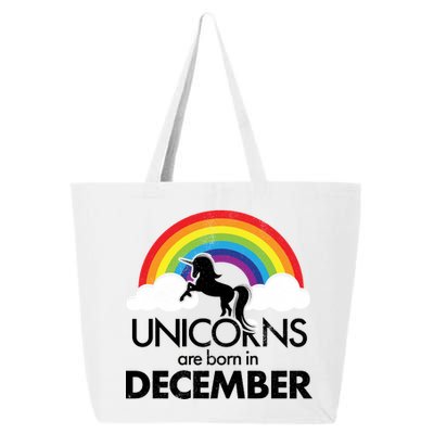 Unicorns Are Born In December Rainbow Retro 25L Jumbo Tote