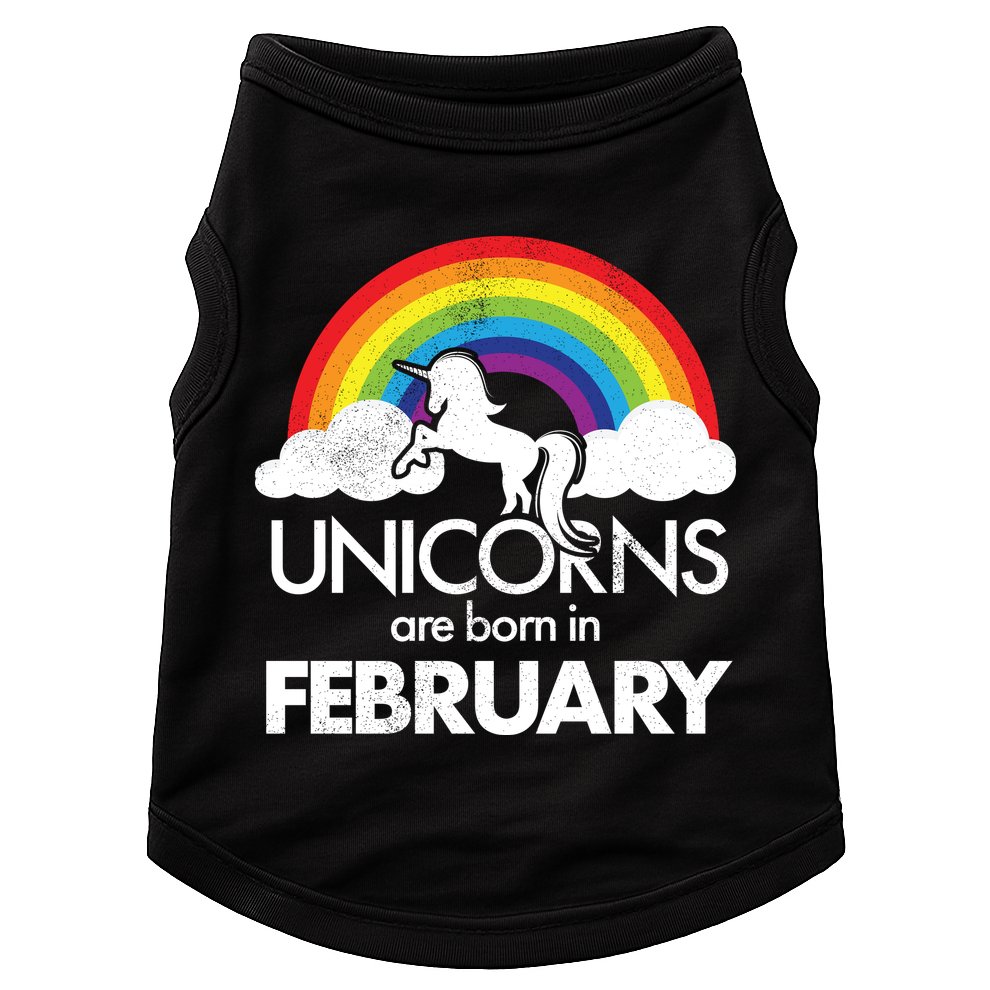 Unicorns Are Born in February  Doggie Tank
