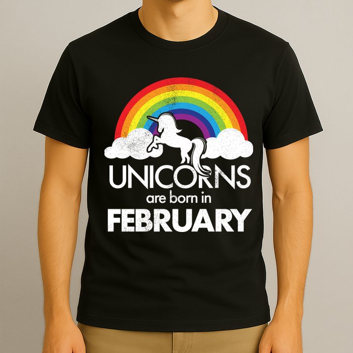 Unicorns Are Born in February  T-Shirt