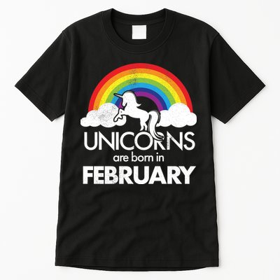 Unicorns Are Born in February  Tall T-Shirt