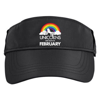 Unicorns Are Born in February  Adult Drive Performance Visor