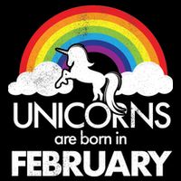 Unicorns Are Born in February  Bucket Hat