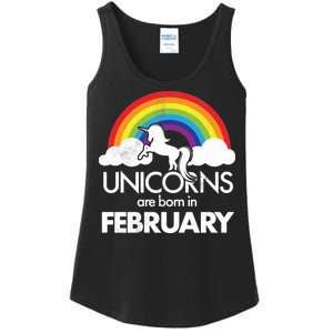 Unicorns Are Born in February  Ladies Essential Tank