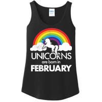 Unicorns Are Born in February  Ladies Essential Tank